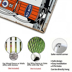 Gulf No-Nox Gasoline Pump – Vintage Tin Sign