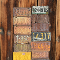 Maine 2449 US - Tin License Plate Sign(6*12Inch)