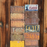 Oklahoma 854 BBR - Tin License Plate Sign(6*12Inch)