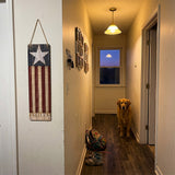 Vertical Freedom American Flag Metal Sign
