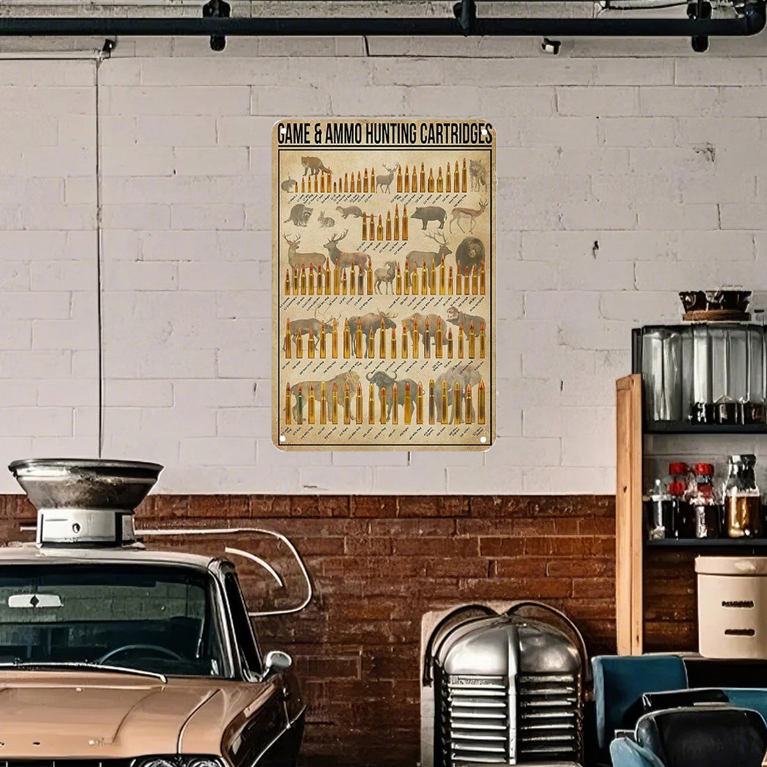Vintage Hunting Ammo Tin Sign