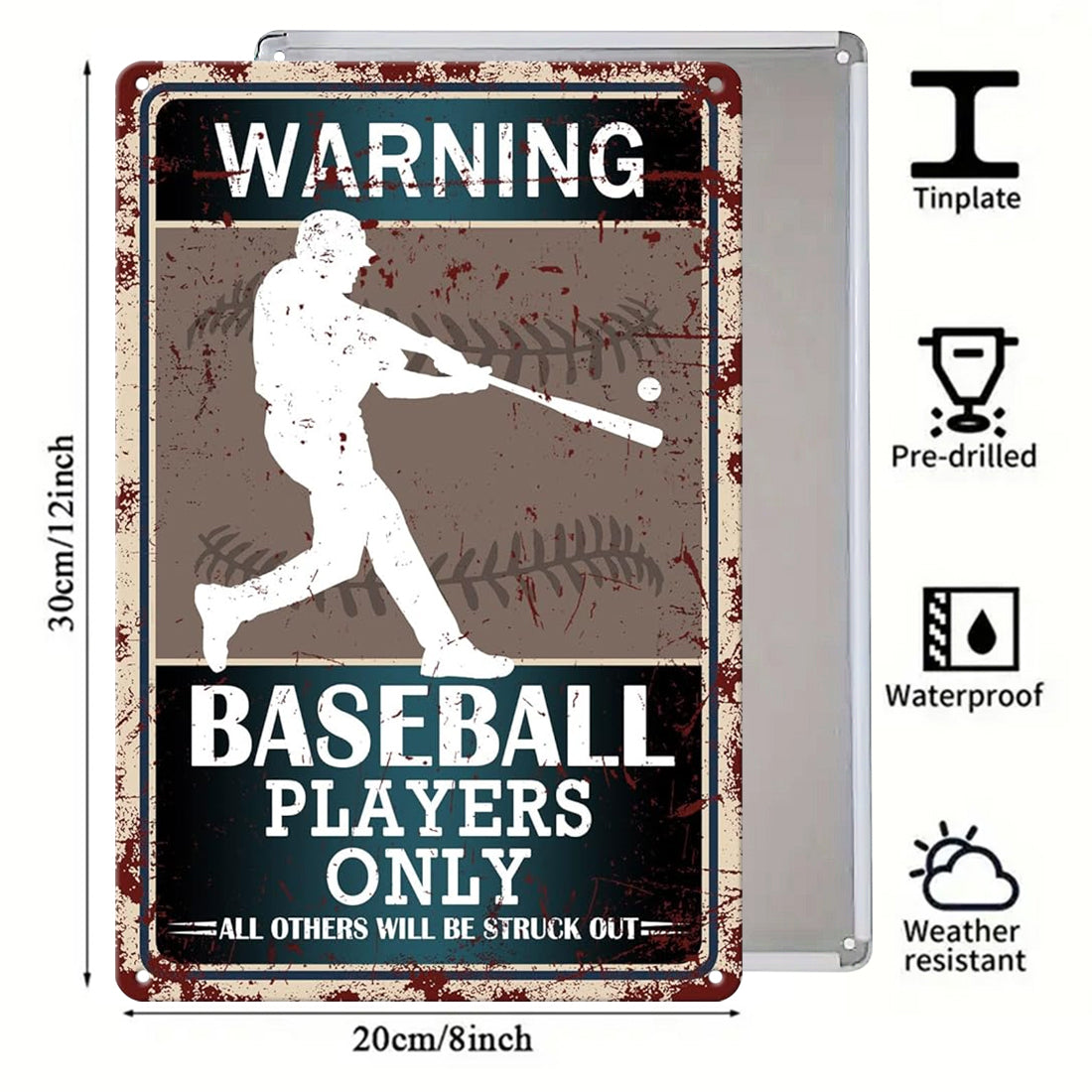 Warning Baseball Players Only