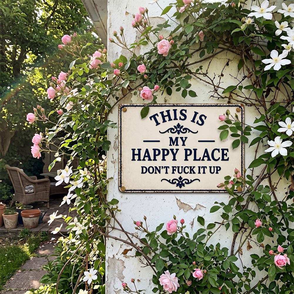 Funny Garden Fence & Patio Decor - This Is My Custom Text Don’t Fuck It Up