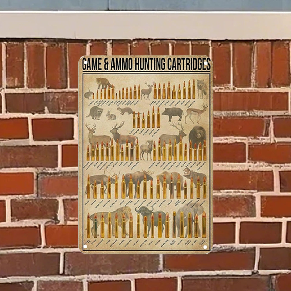 Vintage Hunting Ammo Tin Sign