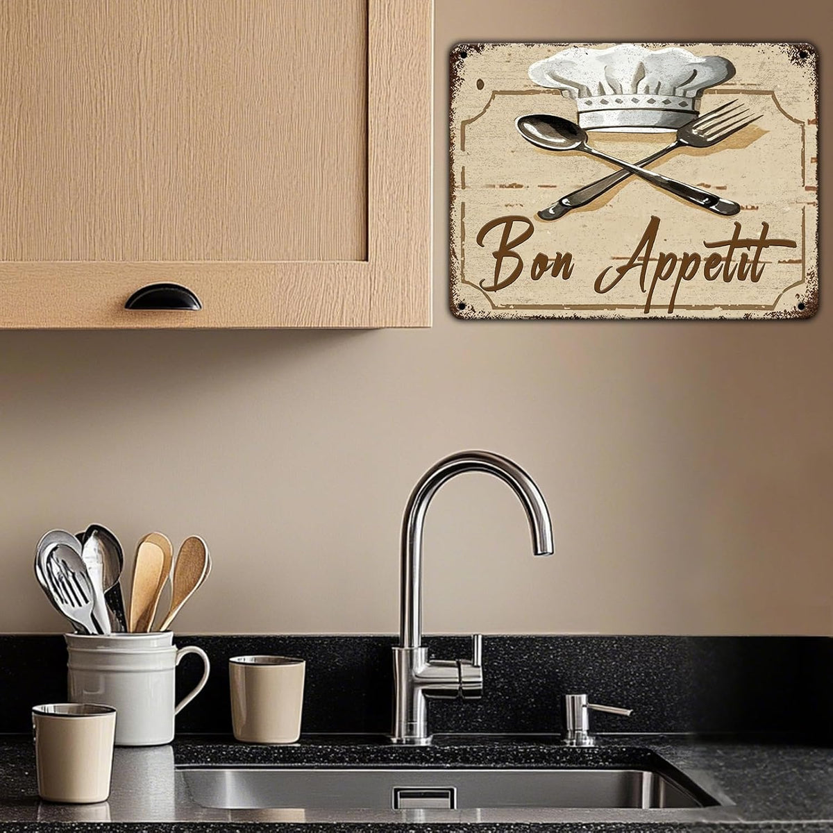 "Bon Appetit" Rustic Kitchen