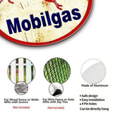 Mobilgas Pegasus Round Metal Sign – Vintage Gas Station