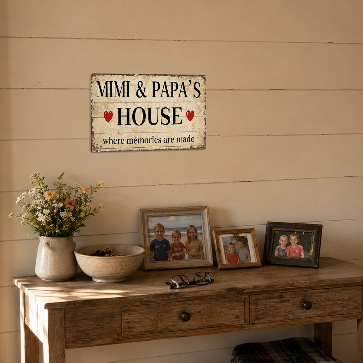 Mimi & Papa’s House Metal Sign