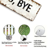 Love You, Bye – Vintage Metal Wall Sign