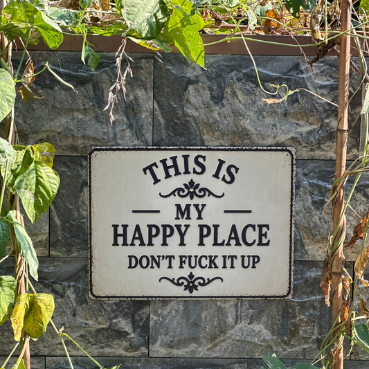Funny Garden Fence & Patio Decor - This Is My Custom Text Don’t Fuck It Up