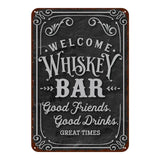"Welcome Whiskey Bar" Rustic
