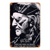 Willie Nelson "Old Drunks" Quote Portrait