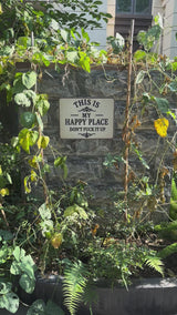 Funny Garden Fence & Patio Decor - This Is My Custom Text Don’t Fuck It Up